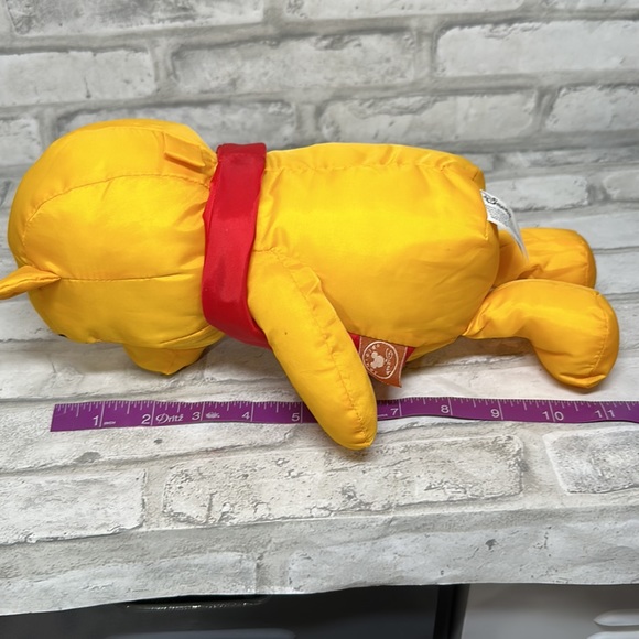 Disney Winnie the Pooh Bear Plush Stuffed Toy Wearing Red Life Jacket 12" - Picture 3 of 4